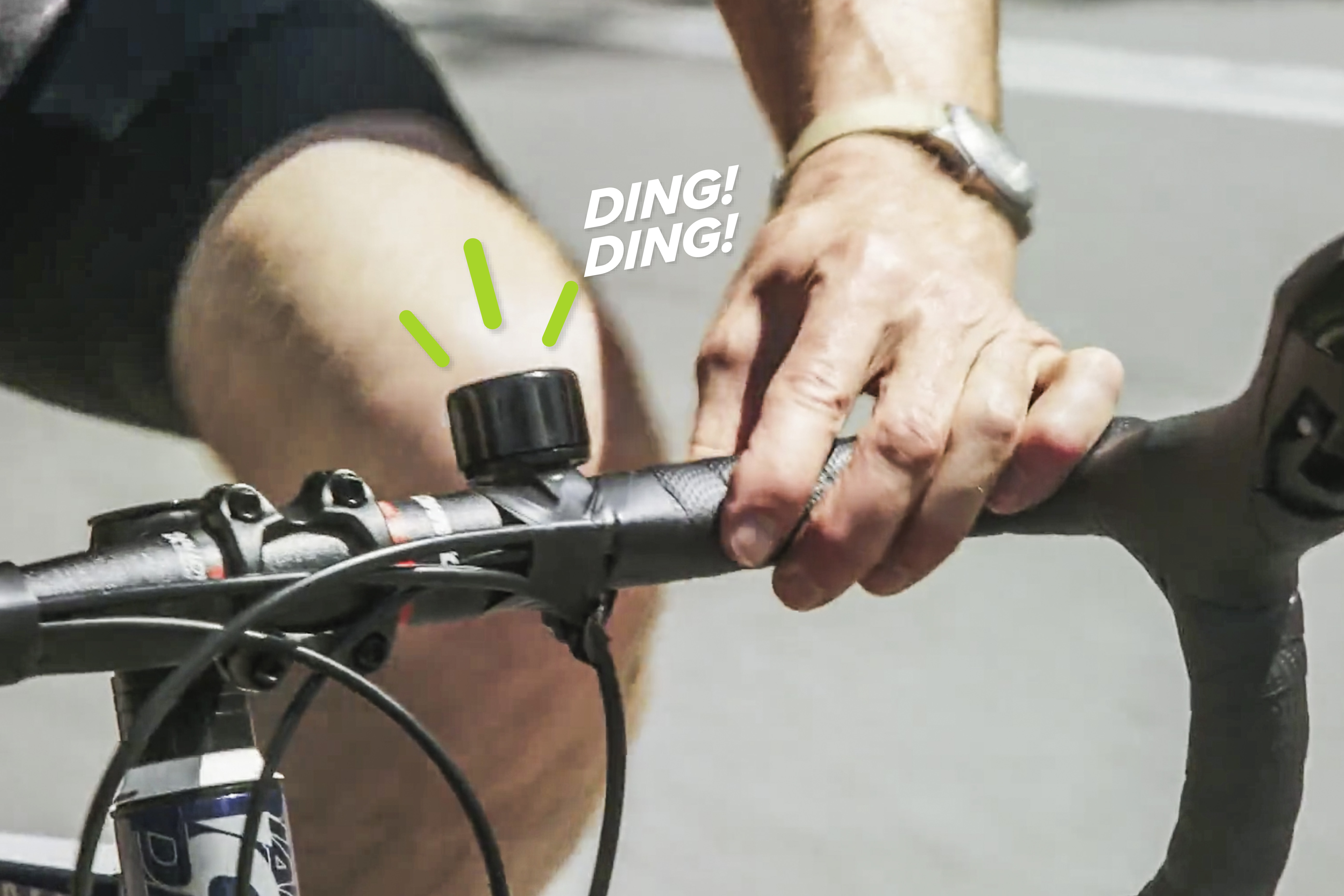 use a bike bell to warn others you're passing